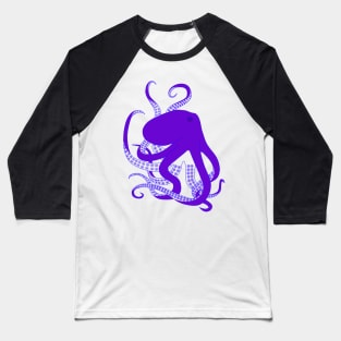 Purple Octopus Baseball T-Shirt